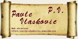 Pavle Vlašković vizit kartica